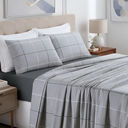 Ver imagem 1 de Jogo de Cama Casal King Size Nyla 04 Peças 200 Fios Estampado Super Elegante Avere:cinza