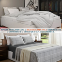 Ver imagem 2 de Jogo de Cama Casal King Size Nyla 04 Peças 200 Fios Estampado Super Elegante Avere:cinza