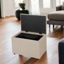 Ver imagem 2 de Puff Baú 60cm Porta Brinquedo Organização Assento Decorativo