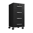 Ver imagem 2 de Gaveteiro para Escritório 4 Gavetas Com Rodizios E Chave Gavea Office