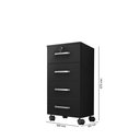 Ver imagem 4 de Gaveteiro para Escritório 4 Gavetas Com Rodizios E Chave Gavea Office