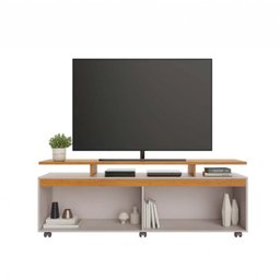 Rack para Tv 65 Polegadas Elogio C/ Rodízios Jcm Movelaria - 3