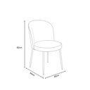 Ver imagem 7 de Cadeira Decorativa Elegance Base Champanhe Linho Cinza Claro - Montanaris Decor