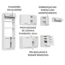 Ver imagem 5 de Armário de Cozinha Completa 330cm Branco Agata Madesa 01