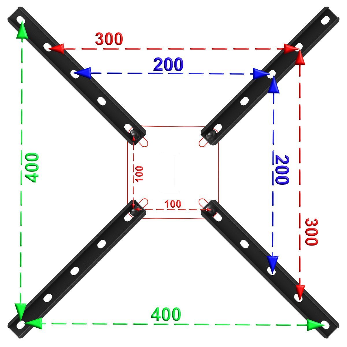 SUPORTE TV 10" a 56" 400X400 1 MOV BRANCO - 6