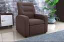 Ver imagem 1 de Poltrona Reclinável Classic Suede Marrom B256 - Matrix