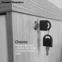 Ver imagem 5 de Gaveteiro para Escritório C/ Chave 3 Gavetas C/ Rodízios Carvalho/branco