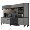Ver imagem 3 de Armário de Cozinha Completa 300cm Cinza Nice Madesa 09