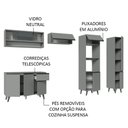 Ver imagem 5 de Armário de Cozinha Completa 300cm Cinza Nice Madesa 09