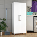 Ver imagem 1 de Armario Lavanderia Marcela 2 Pts 1,40m com Rodinhas Branco