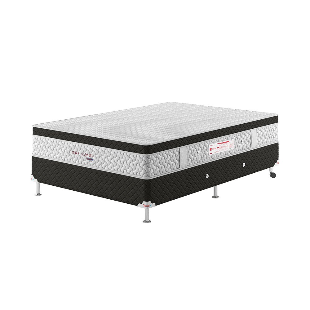 Cama Box Casal Bio Life+ Spubio Incofal Preto 138x188x57cm - 1