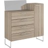 Cômoda com Espelho 4 Gavetas e 1 Porta 896 - Carraro - Anis - 1