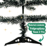 Árvore Pinheiro de Natal Luxo Verde Nevada 90cm C/ 70 Galhos - 5
