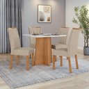 Ver imagem 1 de Mesa 0,90 Celebrare C04 Cad.apogeu Veludo Naturale Creme Amendoa Clean/off White