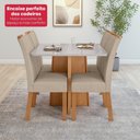 Ver imagem 6 de Mesa 0,90 Celebrare C04 Cad.apogeu Veludo Naturale Creme Amendoa Clean/off White