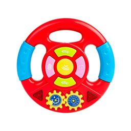 Brinquedo Volante Carro Interativo Infantil Bebe Criança Som Vermelho - 3