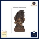 Ver imagem 5 de Escultura De Buda Sorrindo Em Resina E Acabamento Em Dourado