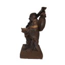 Ver imagem 4 de Escultura De Buda Sorrindo Em Resina E Acabamento Em Dourado