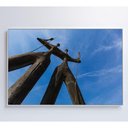 Ver imagem 4 de Quadro Os Dois Candangos Brasília Medidas 60x90 Cm Impressão Tecido Canvas