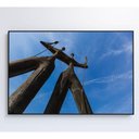 Ver imagem 2 de Quadro Os Dois Candangos Brasília Medidas 60x90 Cm Impressão Tecido Canvas