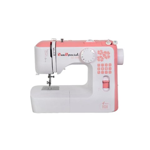Máquina Costura Doméstica Ss-588 110V Mecânica Salmão - Sun Special
