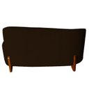 Ver imagem 3 de Namoradeira Sofá 2 Lugares Feijão Plaza Orgânica Boucle Marrom Luxo