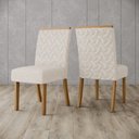 Ver imagem 1 de Conjunto de 2 Cadeiras Henn Carina Estofada S27-502 Nature/linho Se