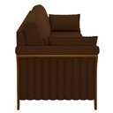 Ver imagem 7 de Sofá Decorativo 3 Lugares 222cm Market Veludo Marrom - Gran Belo