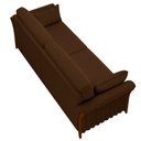 Ver imagem 5 de Sofá Decorativo 3 Lugares 222cm Market Veludo Marrom - Gran Belo