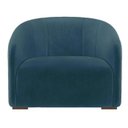 Ver imagem 2 de Poltrona Decorativa Julia Suede Azul Marinho - Lm Decor