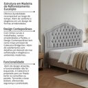 Ver imagem 4 de Cabeceira Estofada em Madeira Maciça Curva Provençal com Capitonê Queen Bridgerton Espresso Móveis