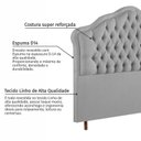 Ver imagem 5 de Cabeceira Estofada em Madeira Maciça Curva Provençal com Capitonê Queen Bridgerton Espresso Móveis