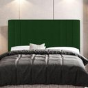 Ver imagem 6 de Kit Cabeceira E Baú Cama Box Casal Grace 140cm Suede Verde