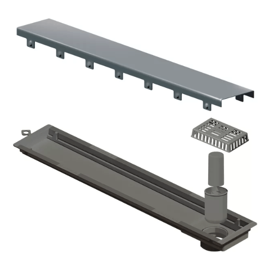 Ralo Linear Elleve Vertex Tampa Oculta 16 X 16 X 22 Cm - Ralo Linear - 1