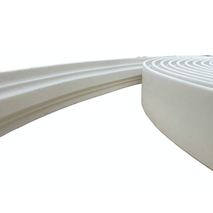 Moldura Boiserie Eva Autocolante Flexível Star 4cmx1cm 10mts - Branco