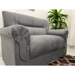 Conjunto de Sofá 2 X 3 Lugares Ref 5014 - Cinza Suede - 2