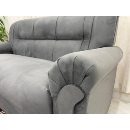 Conjunto de Sofá 2 X 3 Lugares Ref 5014 - Cinza Suede - 5
