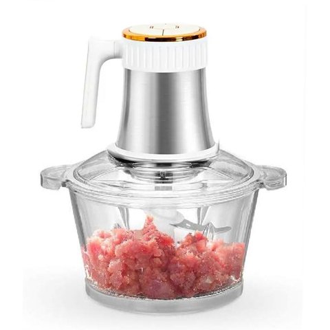 Mini Processador Moedor de Carne Eletrico 4 Laminas 3 Litros Tritura Legumes Verduras Alimentos Espe