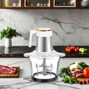 Ver mais imagens de Mini Processador Moedor de Carne Eletrico 4 Laminas 3 Litros Tritura Legumes Verduras Alimentos Espe