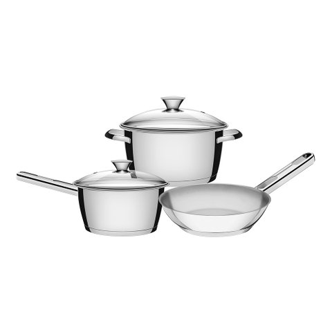 Jogo de Panelas Fundo Triplo Tramontina Allegra 65660694 Inox Inox 65660694
