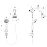 Ducha de Parede com Desviador e Ducha Manual Smart Celite - 5