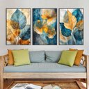 Ver imagem 2 de Quadros Decorativos Flores Abstratas