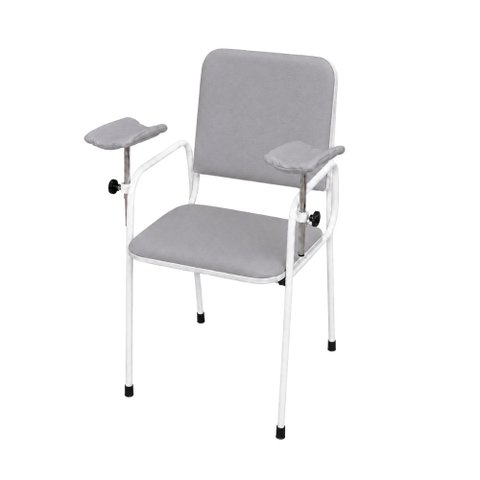 Cadeira Coleta Standard com Braço Lateral Cinza