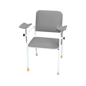 Cadeira Coleta Standard com Braço Lateral Cinza