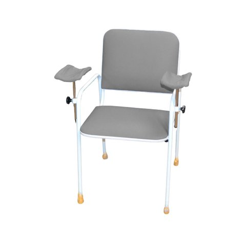 Cadeira Coleta Standard com Braço Lateral Cinza