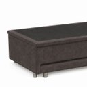 Ver imagem 5 de Base Cama Box Solteiro Baú e Cama Auxiliar 0,96 Helena Vilajo: Suede Crush Cacau