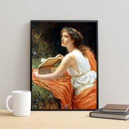 Quadro Decorativo Caixa de Pandora 33x24cm - com Vidro:moldura Preta - 1