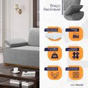 Ver imagem 4 de Sofá Living Braço Articulado Deluxe 2,50m Bouclê
