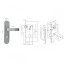 Ver imagem 3 de Fechadura Externa Espelho Aço 40mm MGM Torino