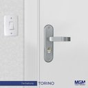 Ver imagem 2 de Fechadura Externa Espelho Aço 40mm MGM Torino